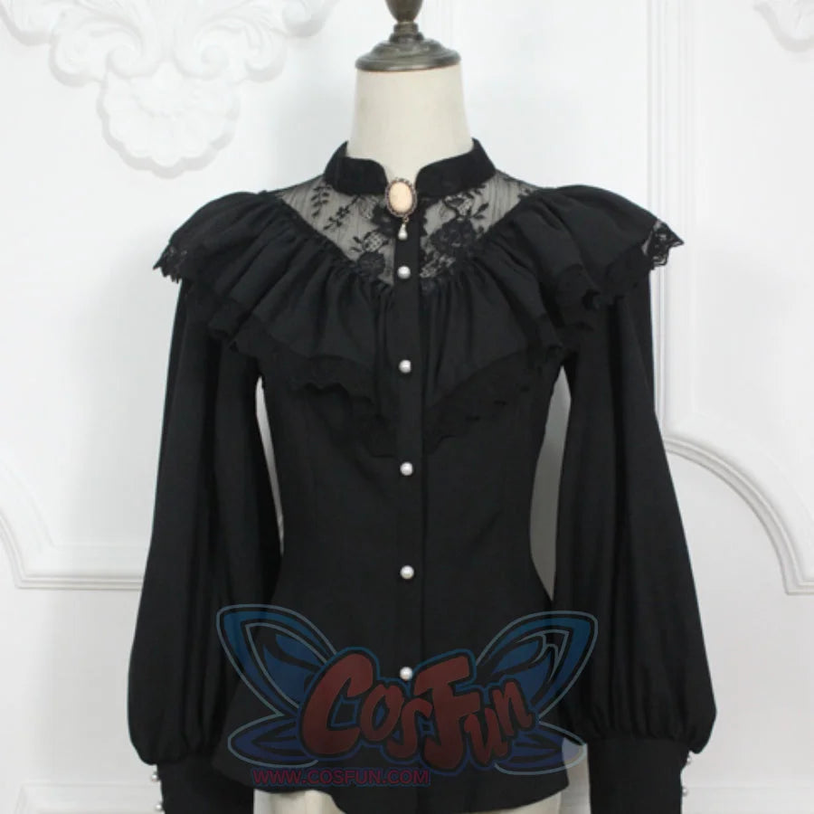 Edward Style Vintage and Classic Long-sleeved Shirt - cosfun