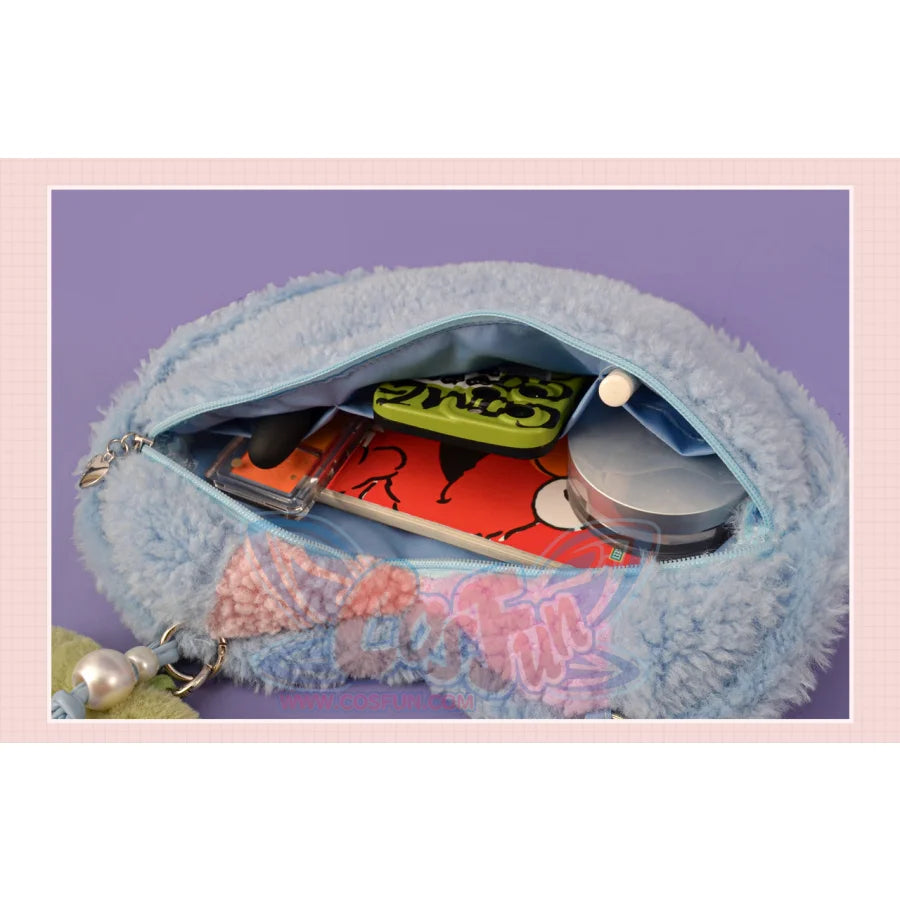 Heart-shaped Cherry Plush Shoulder Bag