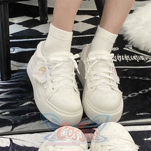 Original Spice Girl Lolita Round Toe Canvas Shoes - cosfun