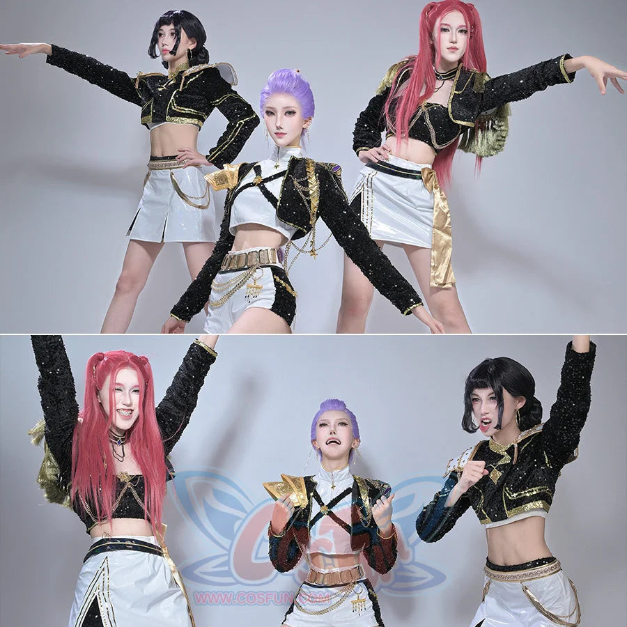 Mira Cosplay Costume Golden Balck White Outfit N09564 Costumes