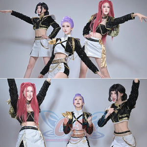 Mira Cosplay Costume Golden Balck White Outfit N09564 Costumes