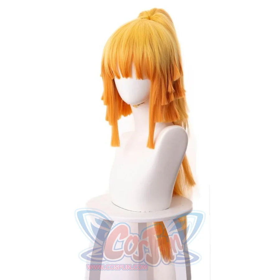 Demon Slayer Kimetsu No Yaiba Agatsuma Zenitsu Cosplay Wig Long Ponytail Hair Mp005673 Long Wigs