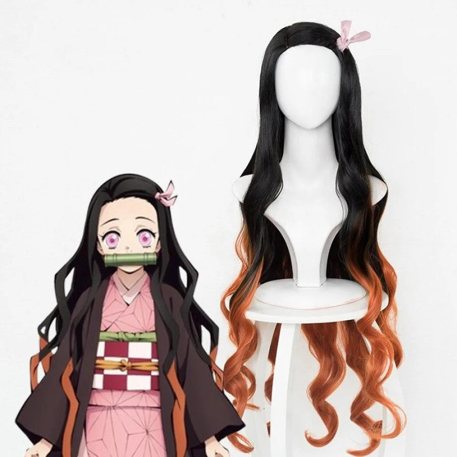 Demon Slayer Kimetsu No Yaiba Kamado Nezuko Cosplay Wig Mp005665 Only Wigs