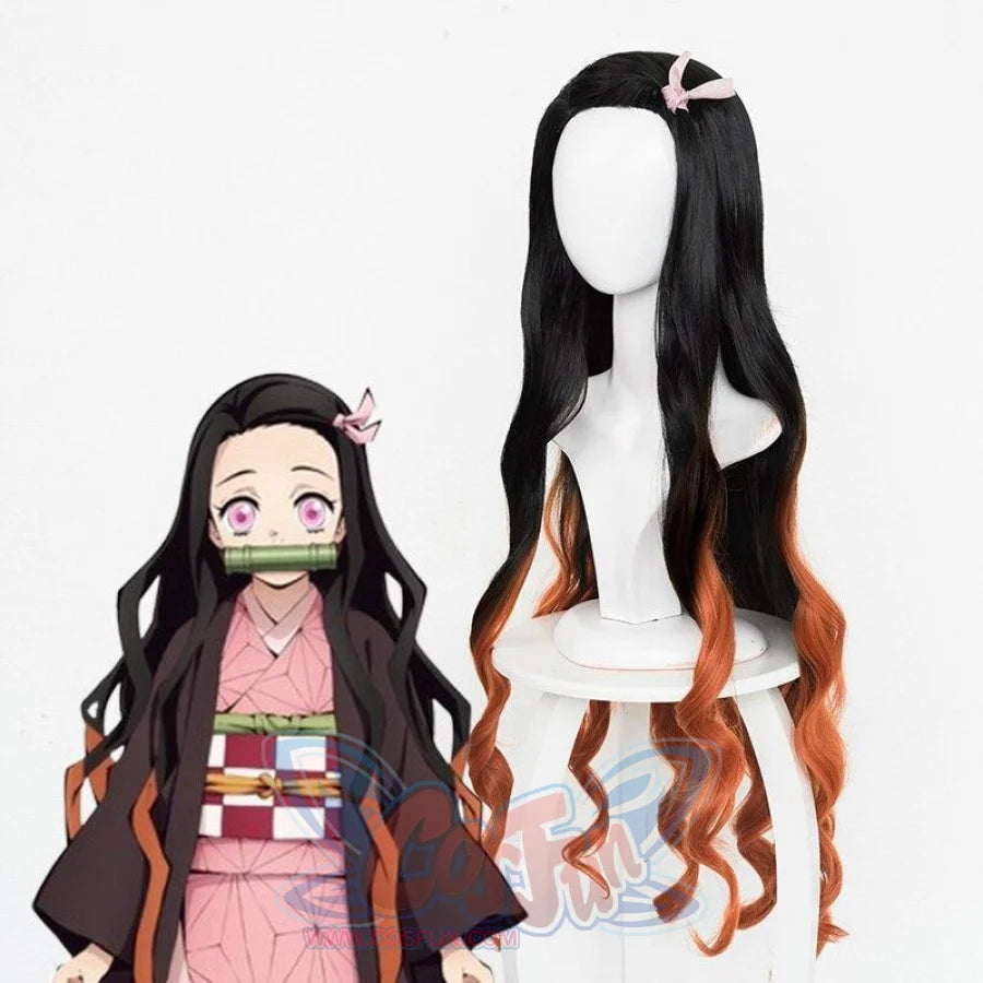 Demon Slayer Kimetsu No Yaiba Kamado Nezuko Cosplay Wig Mp005665 Wigs