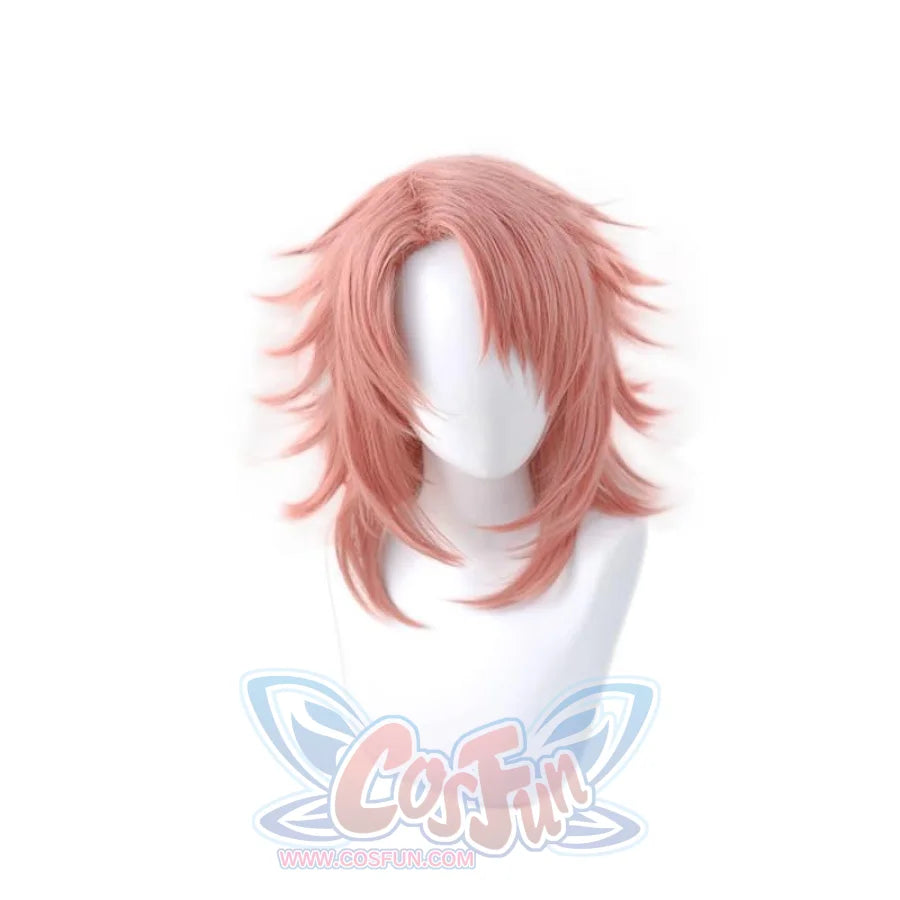 Demon Slayer Kimetsu No Yaiba Sabito Cosplay Wig Pink Mullet Hair Mp005668 Wigs