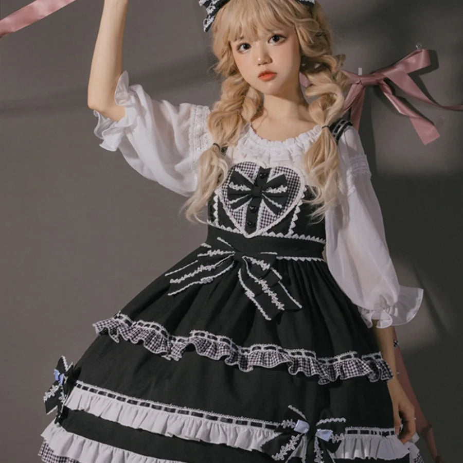 Daily Lovely and Cool Lolita Jumper Skirt - cosfun