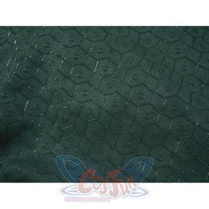 Doctor Doom cosplay cape pattern detail with repeating hexagonal motifs.