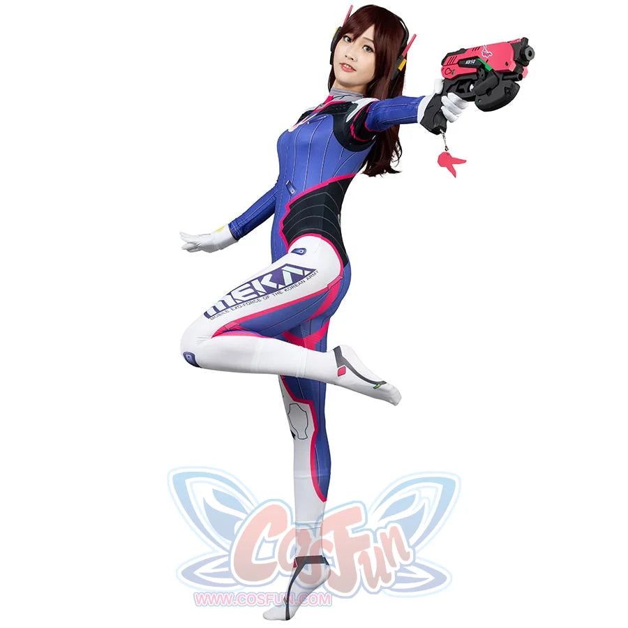 【Kid Cosplay】D.Va Hana Song Cosplay Costume CLT3611_Kid Costumes