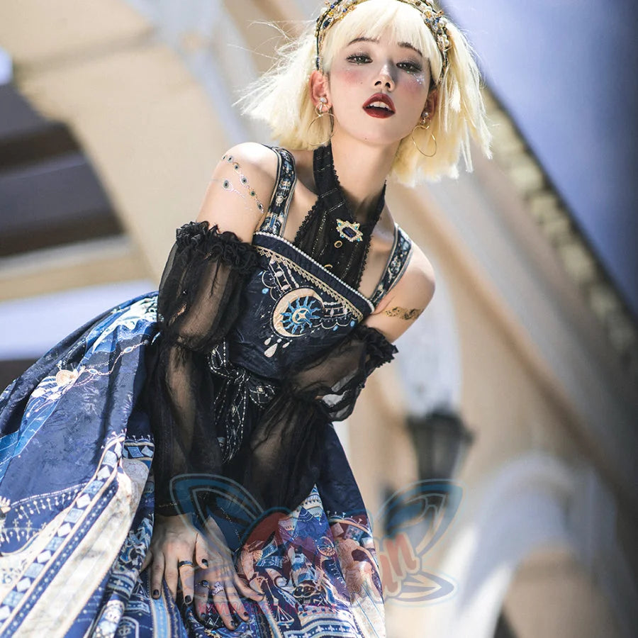 Egypt Style Lolita Thin Neck Shirt - cosfun