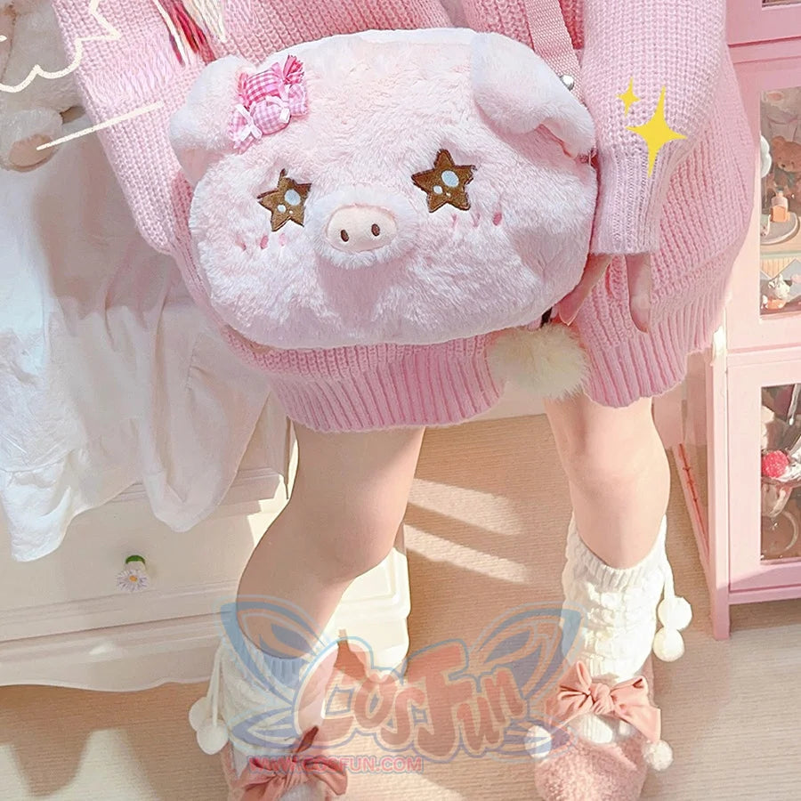 Lovely Lolita Pig Crossbody Bag Star Eye Pig