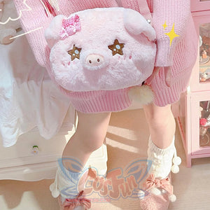 Lovely Lolita Pig Crossbody Bag Star Eye Pig