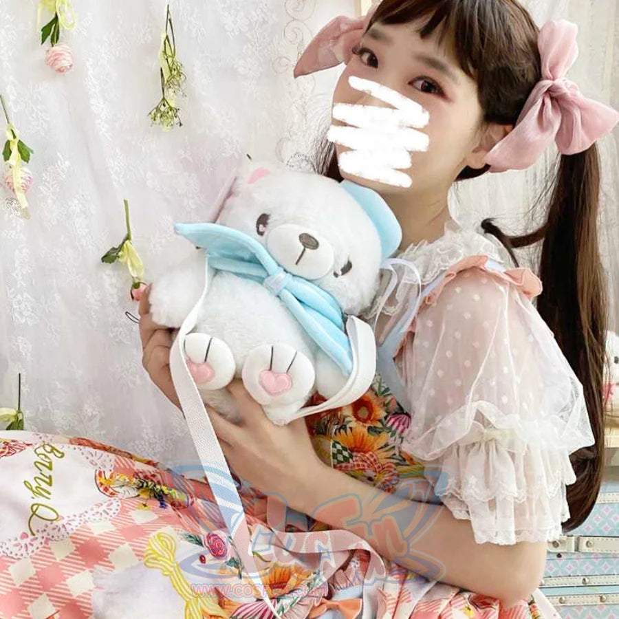Lovely Daily Lolita Polar Bear Crossbody Bag White