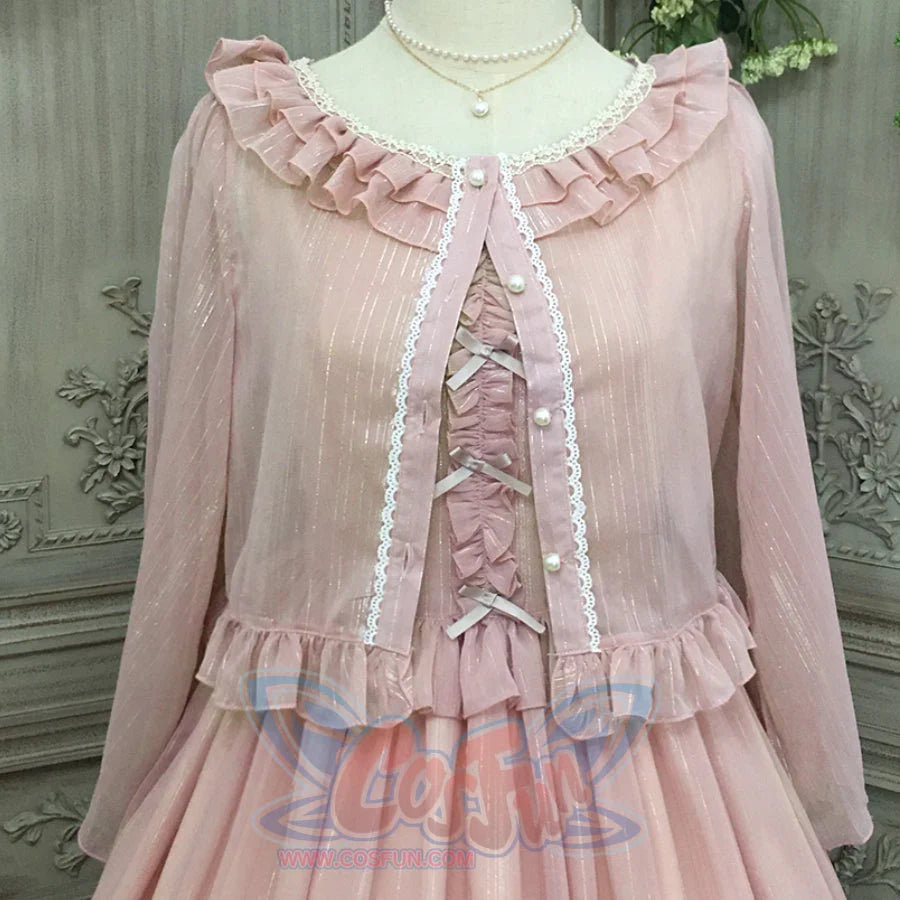 Elegant Lolita Lace Long Sleeve Sunscreen Shirt - cosfun