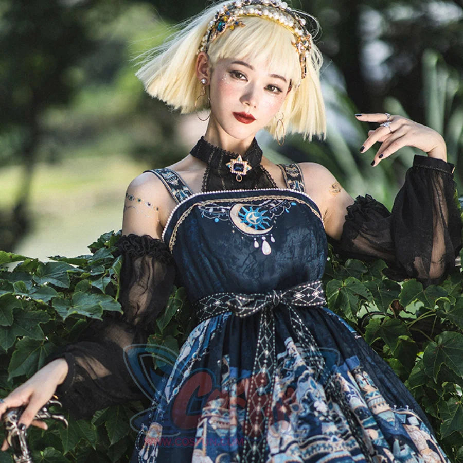 Egypt Style Lolita Thin Neck Shirt - cosfun