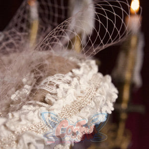 Rococo Duchess Summer Elegant Bunny Ear Dome Hat