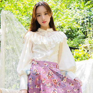 Edward Style Vintage and Classic Long-sleeved Shirt - cosfun