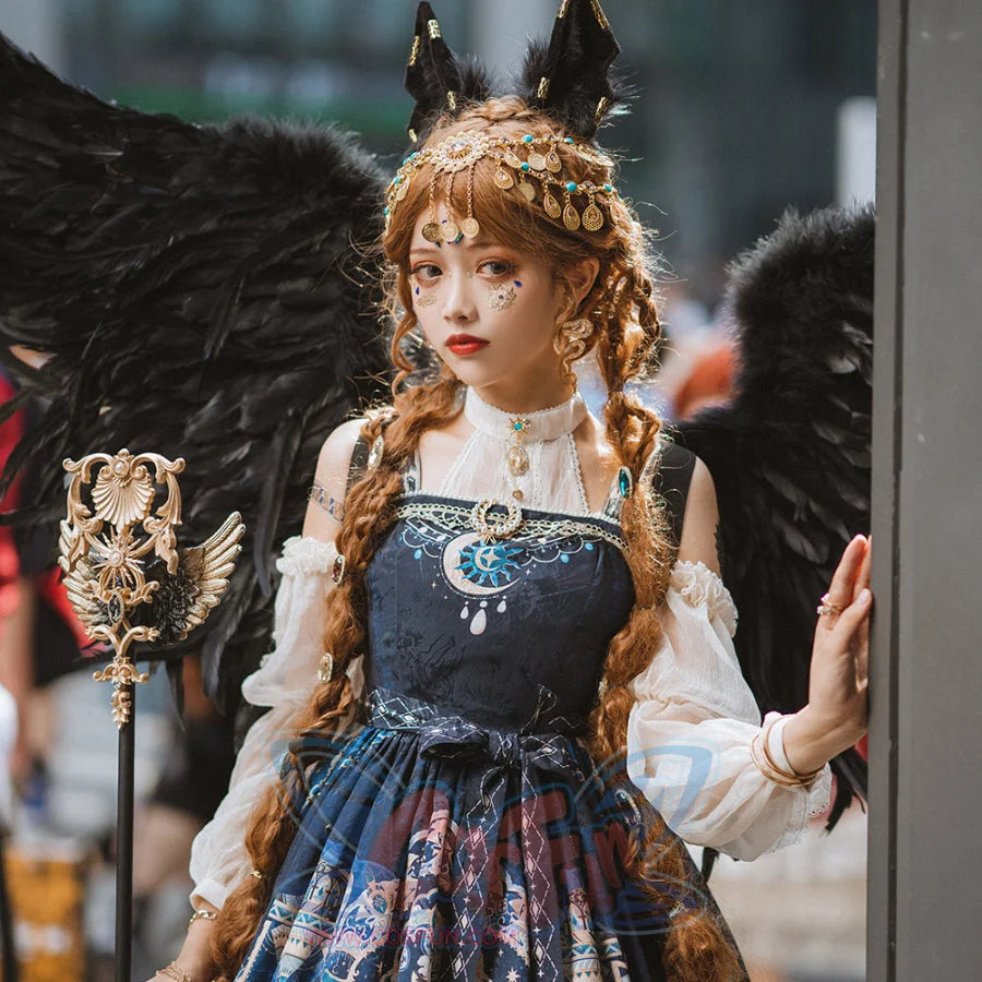 Egypt Style Lolita Thin Neck Shirt - cosfun