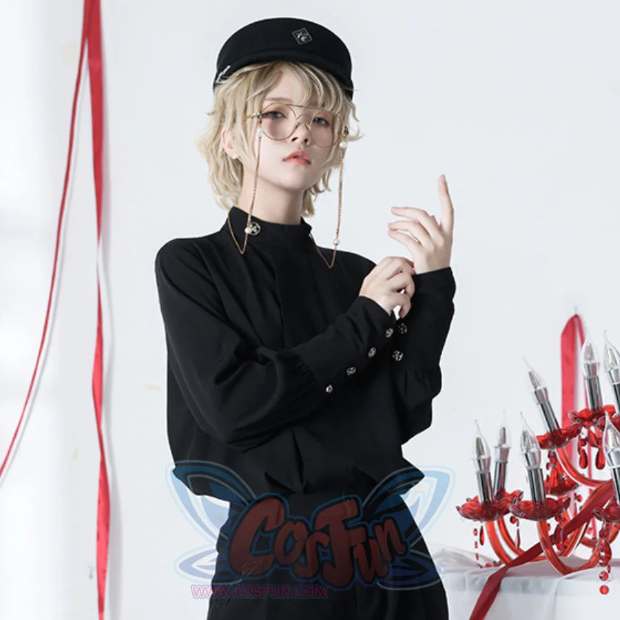 Vintage Simple Autumn Loose Long-sleeved Shirt S22482