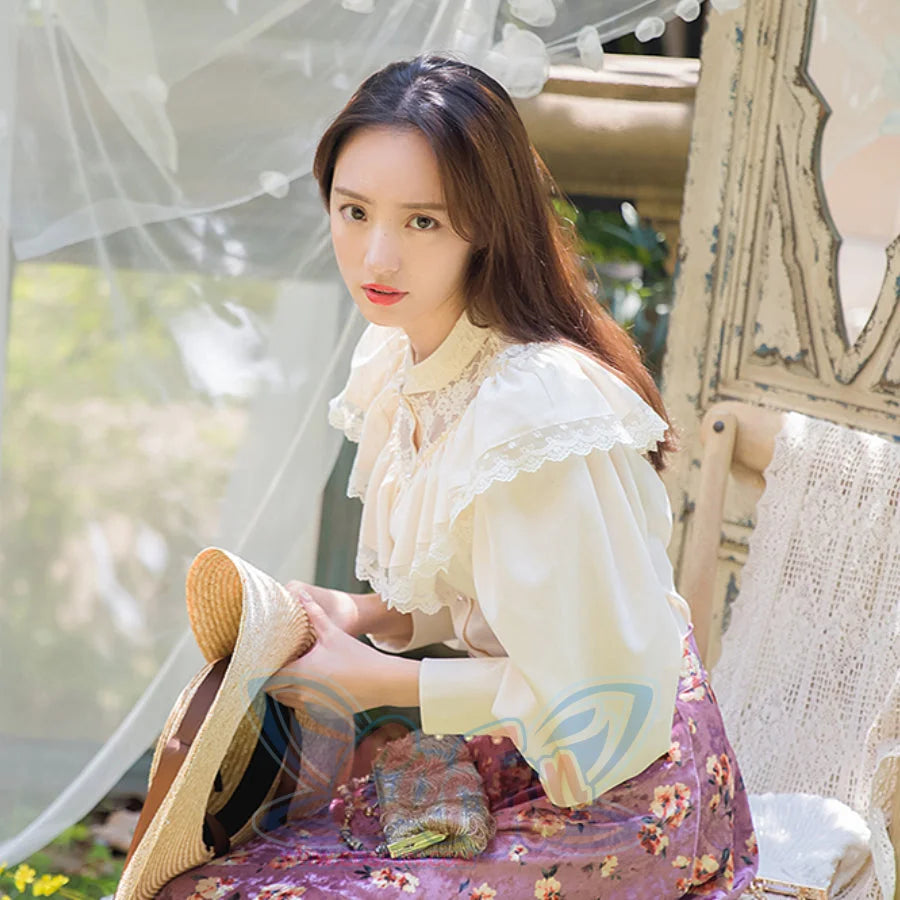 Edward Style Vintage and Classic Long-sleeved Shirt - cosfun