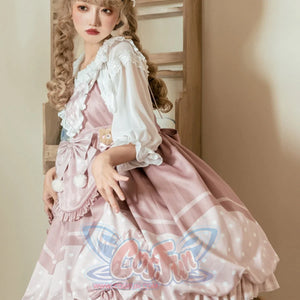 Lovely Dot Princess Lolita Bud Jumper Skirt - cosfun