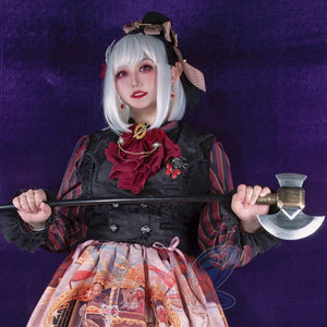 Vintage Slim Lolita Double-breasted Vest - cosfun