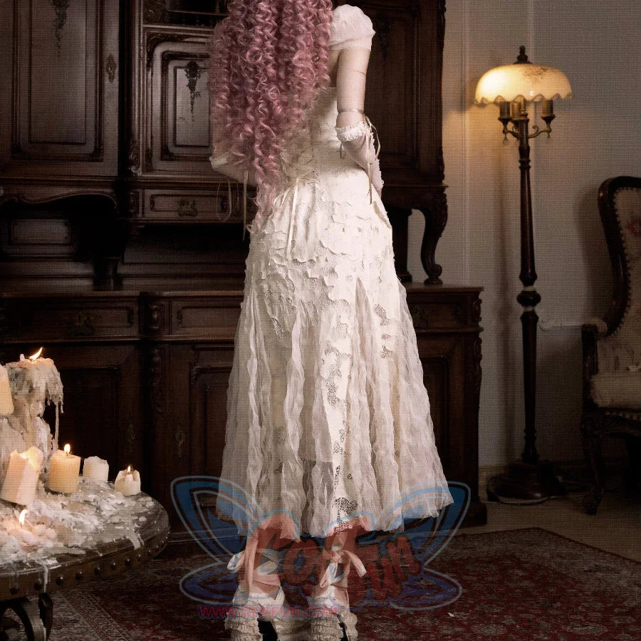 Rococo Duchess Heart Cutout Lace Bow Cami Dress