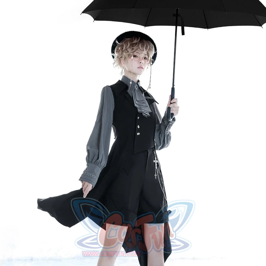 PRE-SALE Medieval Vintage Little Prince Irregular Long Vest S22494