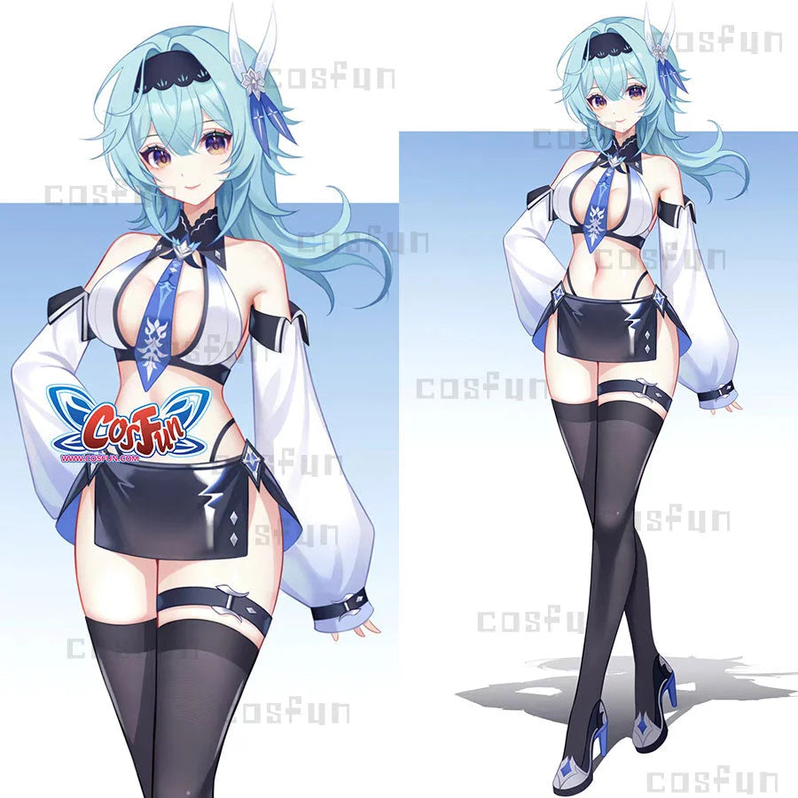 【POLL】Deposit COSFUN Gesnhin Impact Eula Derivative Cosplay Costume Sexy Outfit $1 Costumes