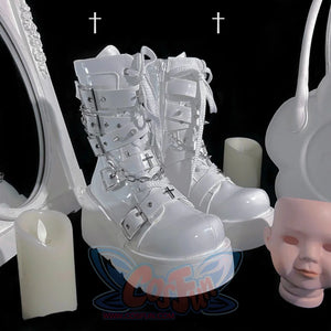 Original Spice Girl Lolita Round Toe Short Boots S22657 - cosfun