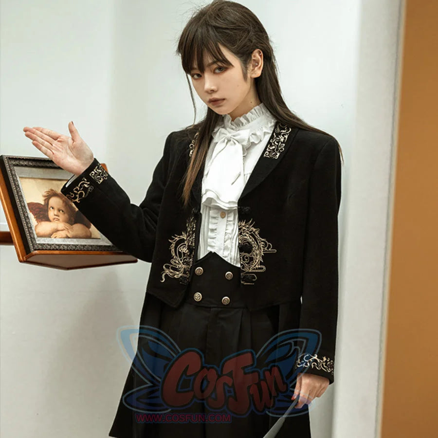 Chinese Style Spring Autumn Woolen Coat - cosfun