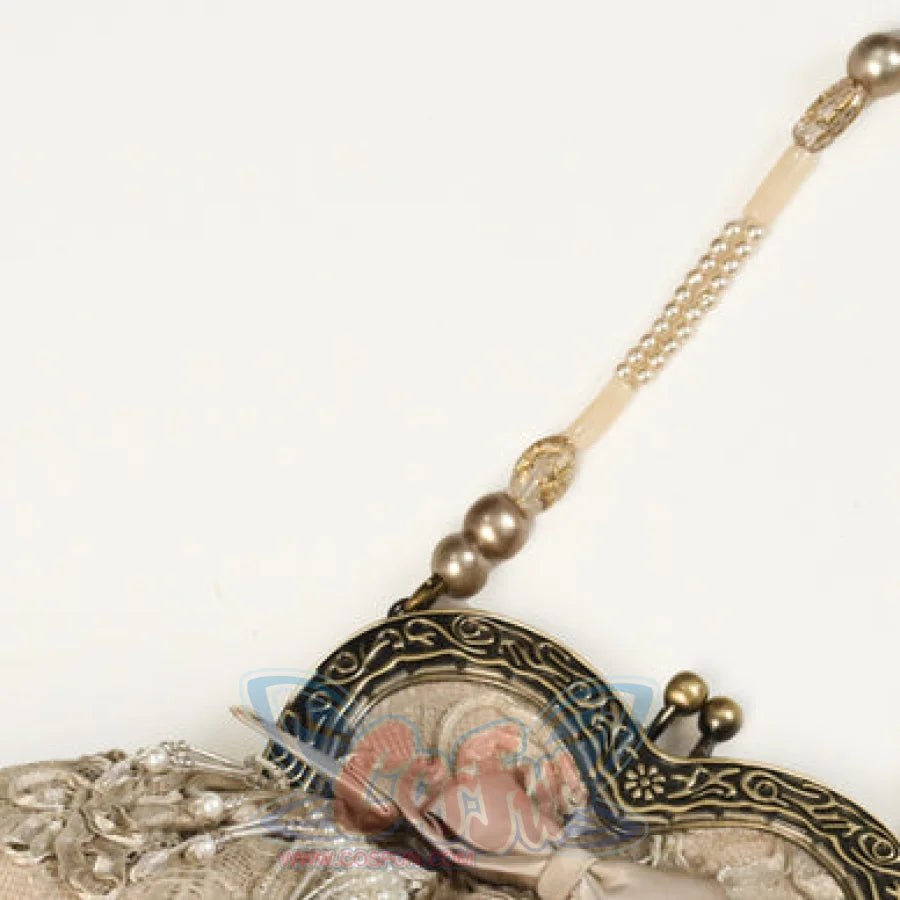 Rococo Duchess Heart Embroidered Elegant Vintage Style Handbag Heart Embroidered Bag