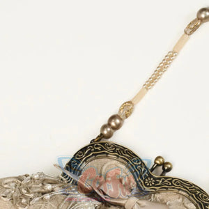 Rococo Duchess Heart Embroidered Elegant Vintage Style Handbag Heart Embroidered Bag