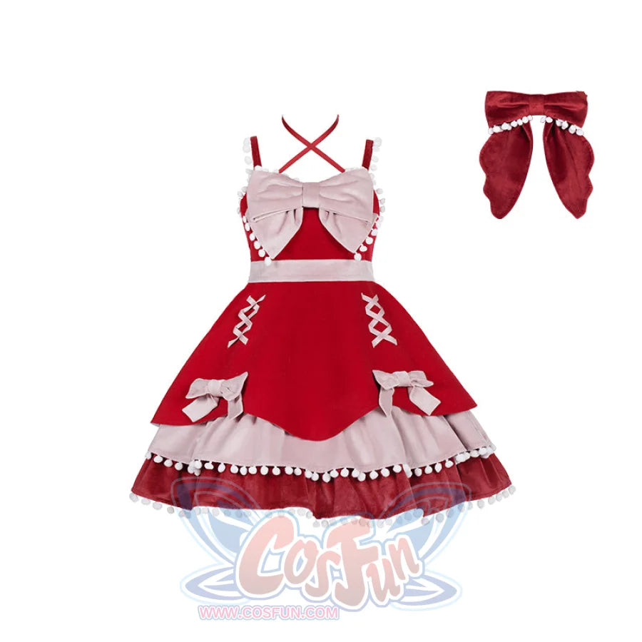 Winter Woolen Bow Sweet and Lovely Lolita Dress - cosfun
