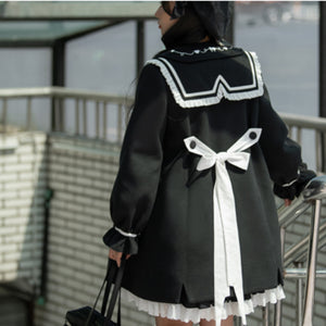Japanese College Style Lolita Woolen Coat