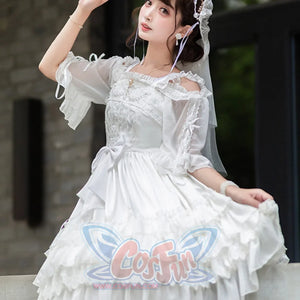 Elegant Lolita High Waist Jumper Skirt - cosfun