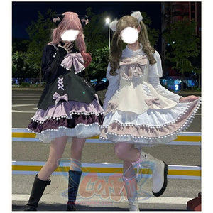 Winter Woolen Bow Sweet and Lovely Lolita Dress - cosfun