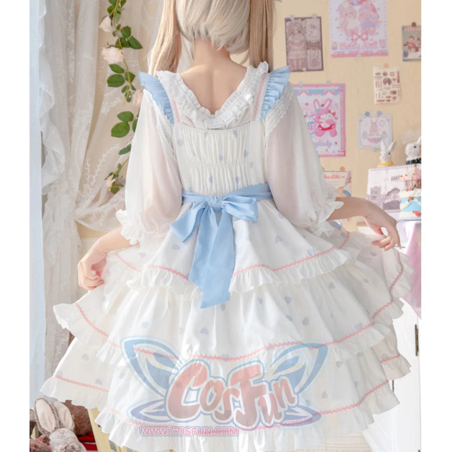 Daily Sweet and Lovely Lolita Three-layered Jumper Skirt S22805 - cosfun