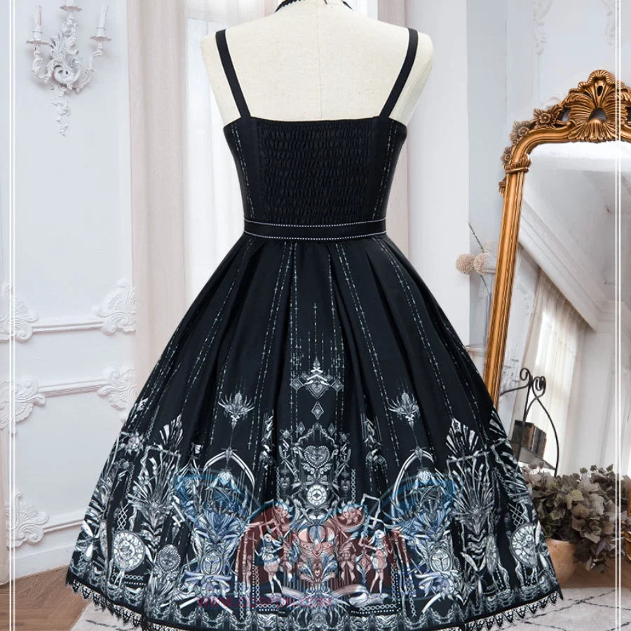 Summer Vintage Gothic Lolita Slip Dress