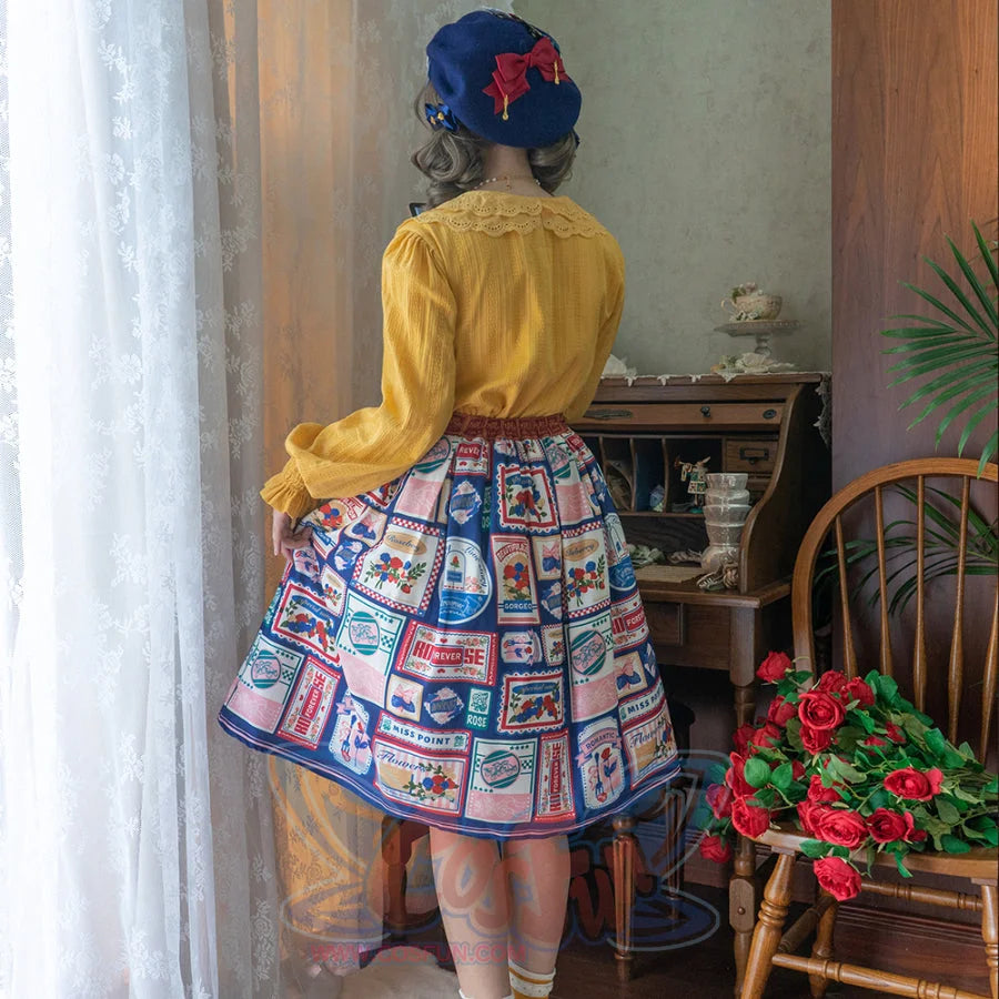 American Style Vintage Daily Lolita Skirt - cosfun