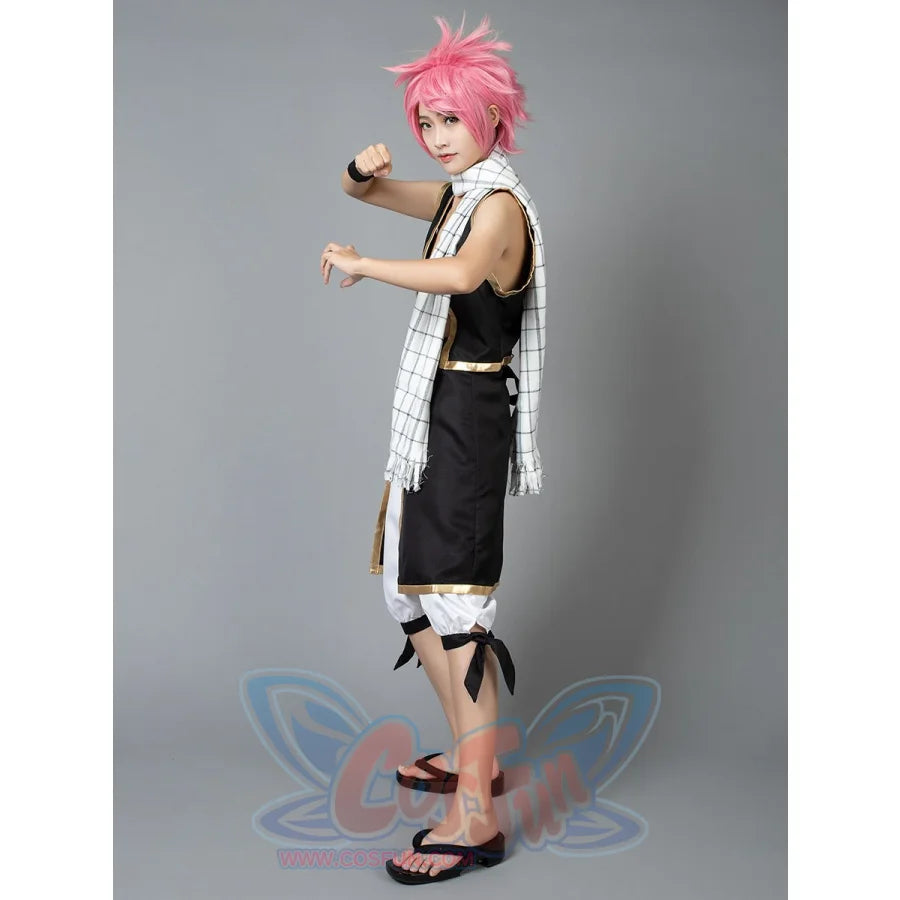 cosfun Fairy Tail Natsu Cosplay Costumes Outfits with Scarf mp000115 cosfun Fairy Tail Natsu Cosplay Costumes Outfits with Scarf mp000115