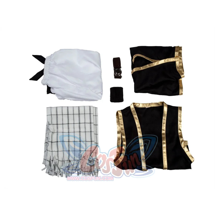 Fairy Tail Natsu Cosplay Costumes Outfits With Scarf Mp000115