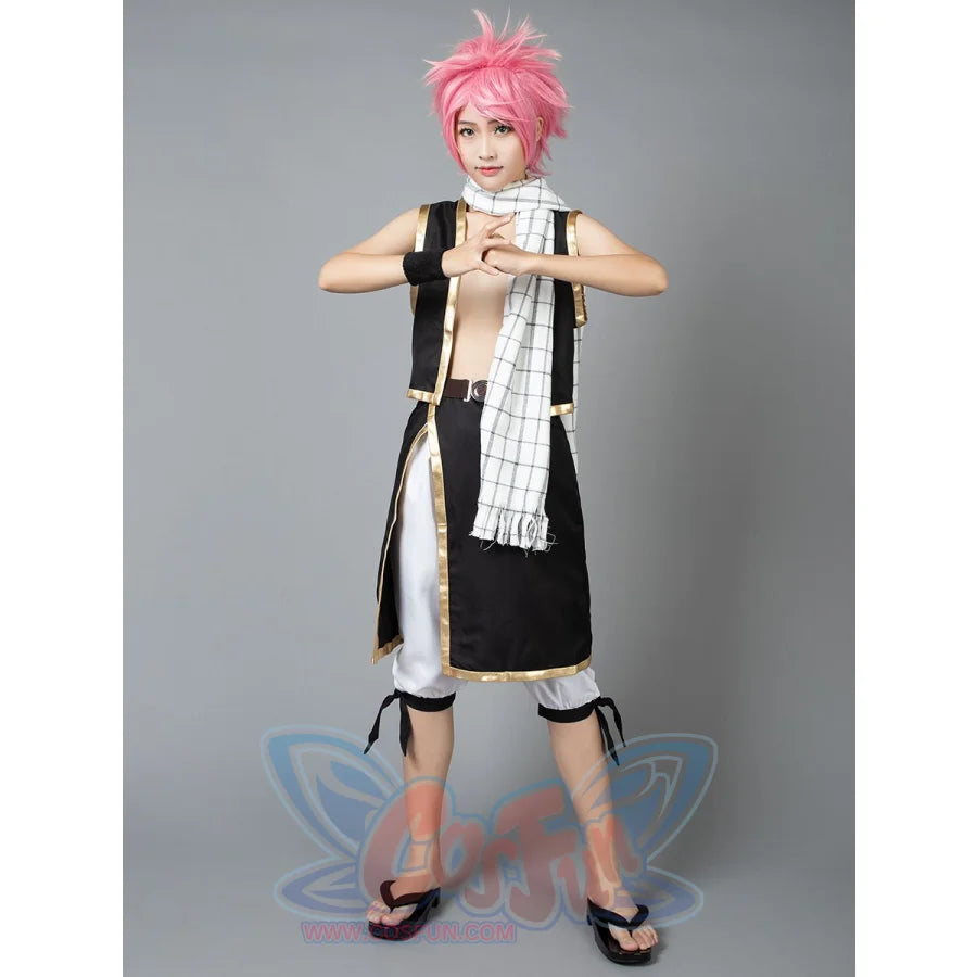 Fairy Tail Natsu Cosplay Costumes Outfits With Scarf Mp000115