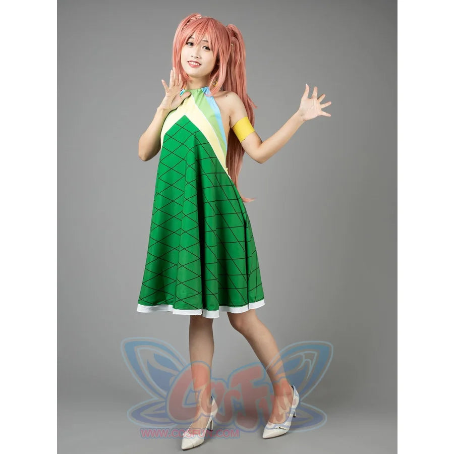 cosfun Fairy Tail Wendy Marvell the Second Version Cosplay Costume cosfun Fairy Tail Wendy Marvell the Second Version Cosplay Costume