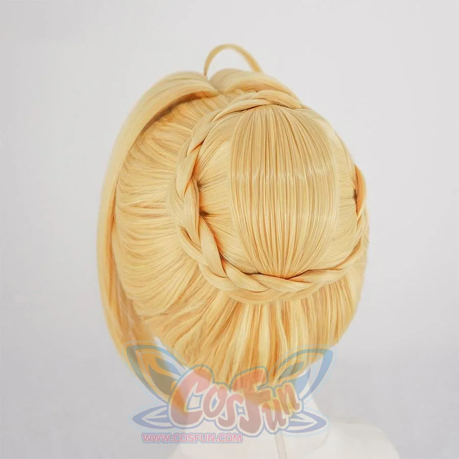 Fate Extra Nero Cosplay Wig Bread Updo / Bun Blonde Fgo Halloween Wigs