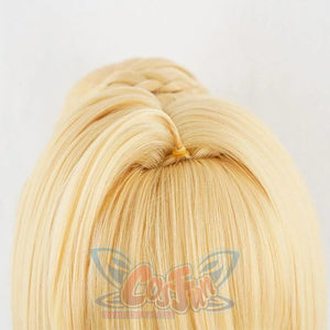 Fate Extra Nero Red Saber Cosplay Wig Bread Updo / Bun Halloween Hair Wigs