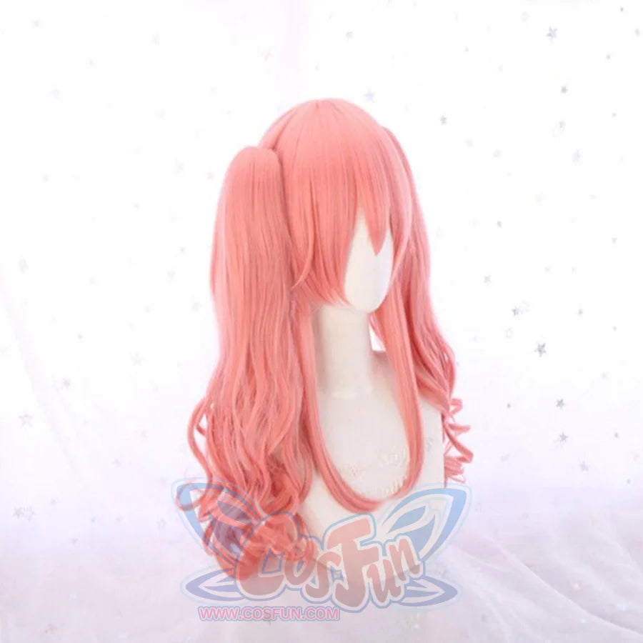 Fate Extra Tamamo No Mae Caster Cosplay Wigs Pigtails Curly Hair Fgo