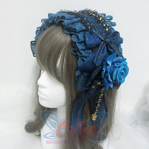 Original Gorgeous Lolita Rose Lace Hairband and Brooch S22670 - cosfun