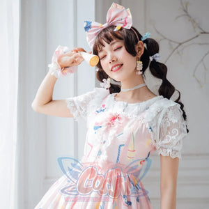 The Poem of Roses Elegant Lolita Short Sleeve Shirt - cosfun