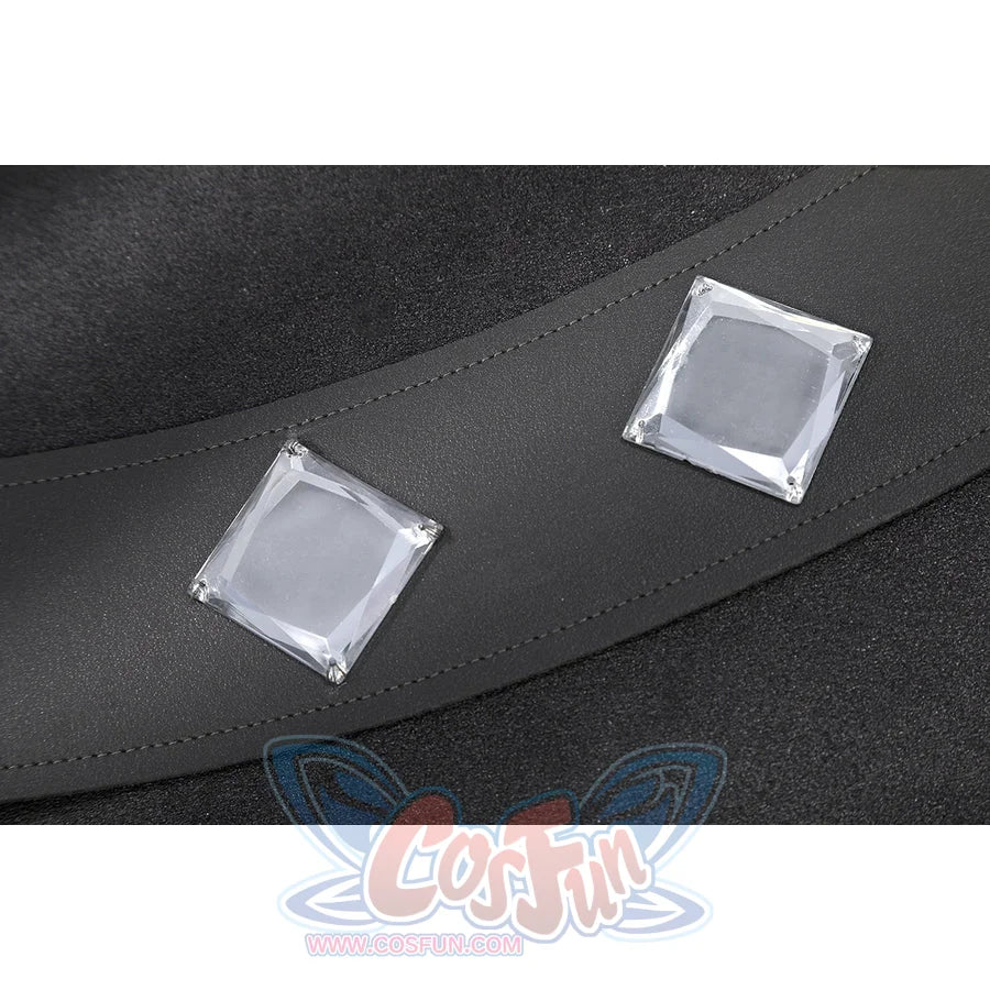 Felicia Hardy Urban Predator cosplay costume sets square gem-like accents into the belt strip.