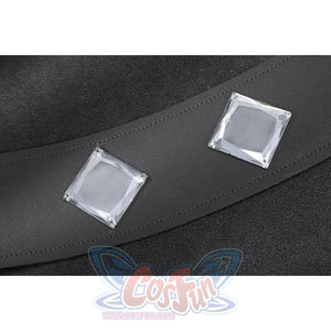 Felicia Hardy Urban Predator cosplay costume sets square gem-like accents into the belt strip.